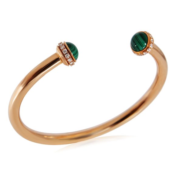 Piaget Possession Malachite Diamond Bangle in 18K Rose Gold 0.38 CTW - Picture 6 of 6
